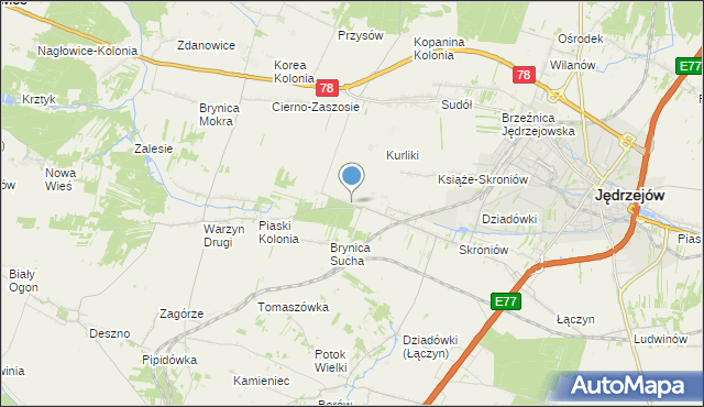 mapa Prząsław Mały, Prząsław Mały na mapie Targeo